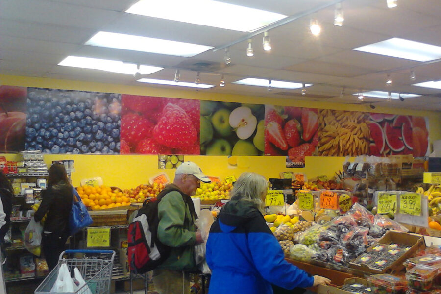 Two 36" x 18"" gloss economy vinyl banner, 13 oz, digital printed, digital printed, no grommets