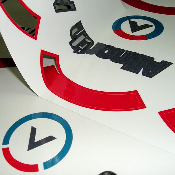 Hard hat decals. printed on premium car vinyl, gloss laminated and contour cut.
