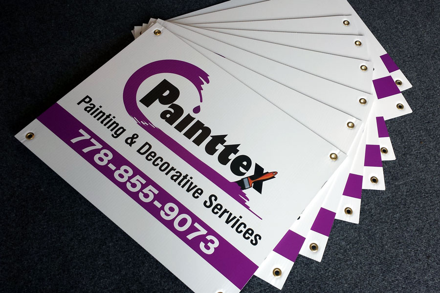 18"x 24" 4 mm coroplast signs